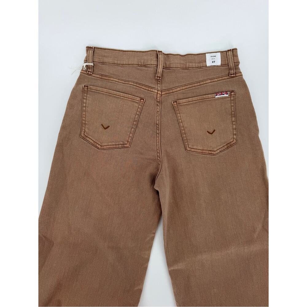 Hudson Jolene Wide Leg High Rise Jeans Tan Brown Womens NEW - Size 27 - Picture 7 of 11
